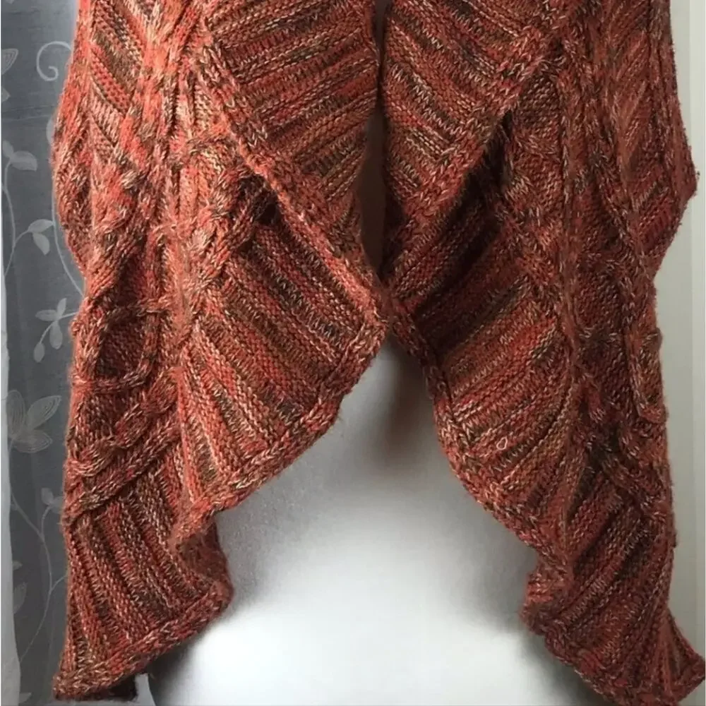 Reference Point Women’s Sleeveless Open Front Knit Cardigan Size Large